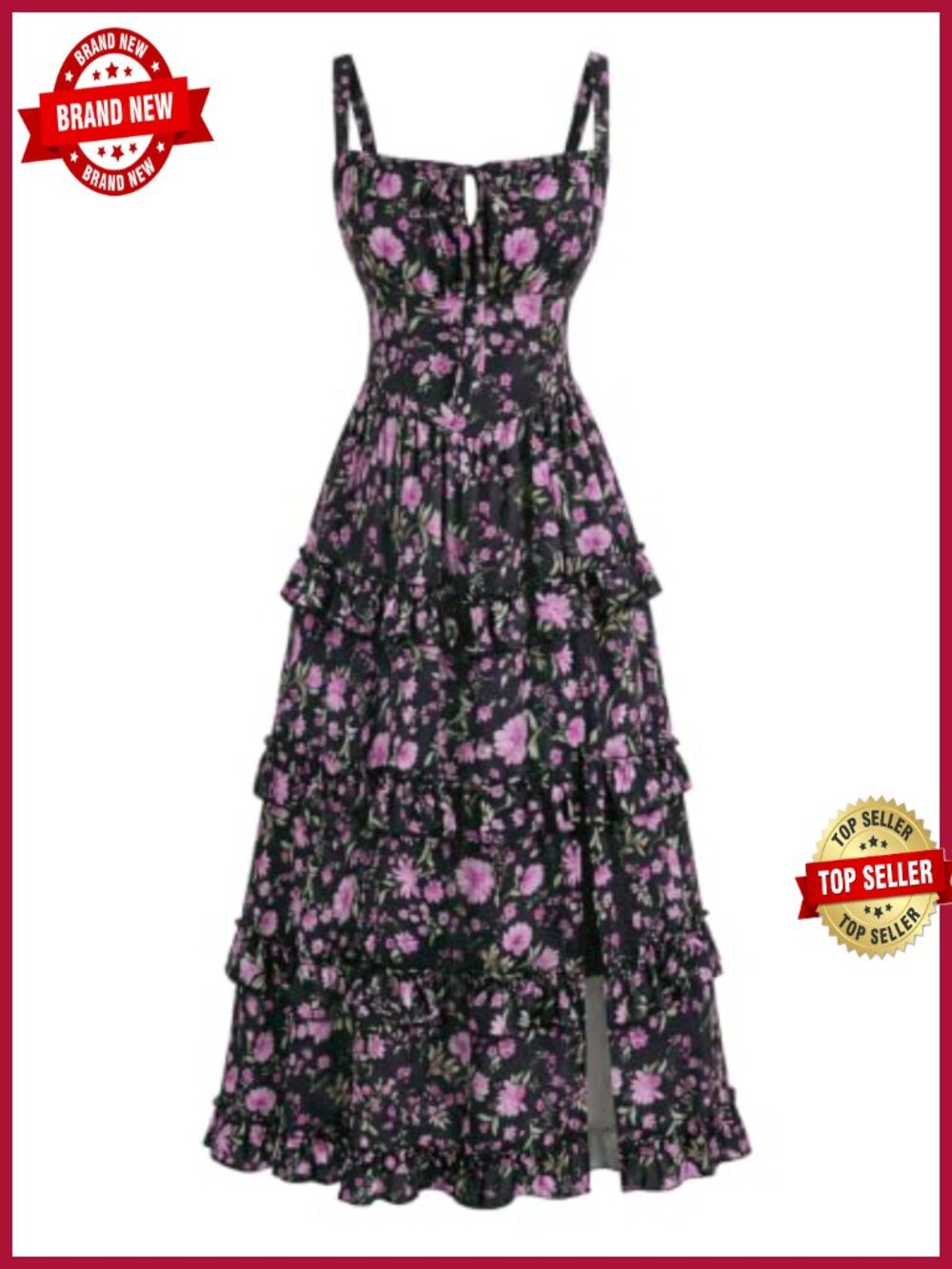 Cottagecore Milkmaid Corset Maxi Dress with Pockets